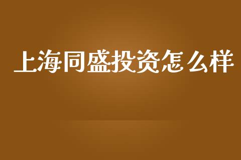 上海同盛投资怎么样_https://wap.lcpcjs.com_股港行情_第1张