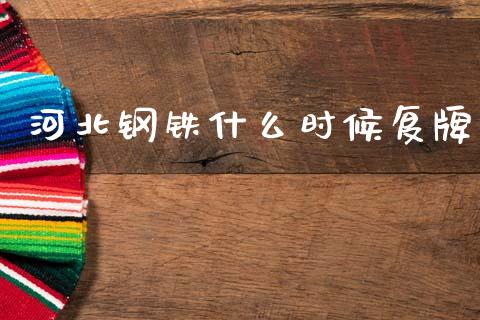 河北钢铁什么时候复牌_https://wap.lcpcjs.com_美股行情_第1张
