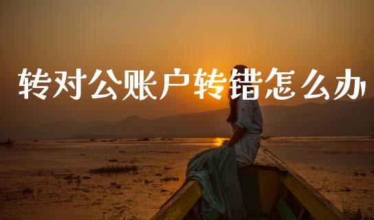 转对公账户转错怎么办_https://wap.lcpcjs.com_股港行情_第1张