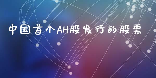 中国首个AH股发行的股票_https://wap.lcpcjs.com_全球经济_第1张