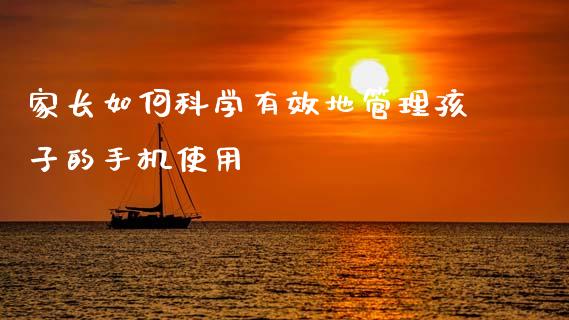家长如何科学有效地管理孩子的手机使用_美股行情_第1张_全球经济_美股行情_外汇市场_股港行情 家长如何科学有效地管理孩子的手机使用_https://wap.lcpcjs.com_美股行情_第1张