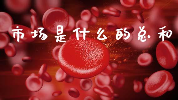 市场是什么的总和_https://wap.lcpcjs.com_美股行情_第1张