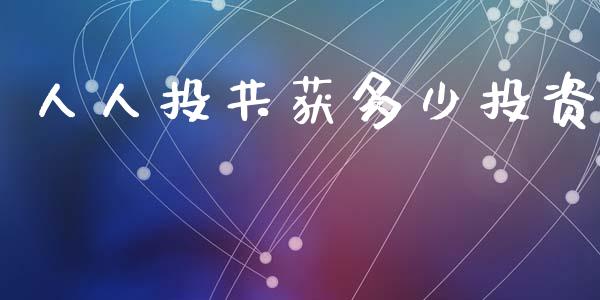人人投共获多少投资_https://wap.lcpcjs.com_外汇市场_第1张