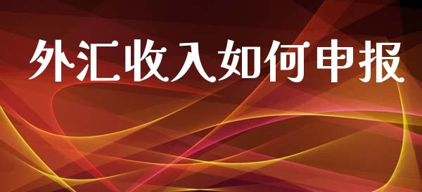 外汇收入如何申报_https://wap.lcpcjs.com_股港行情_第1张