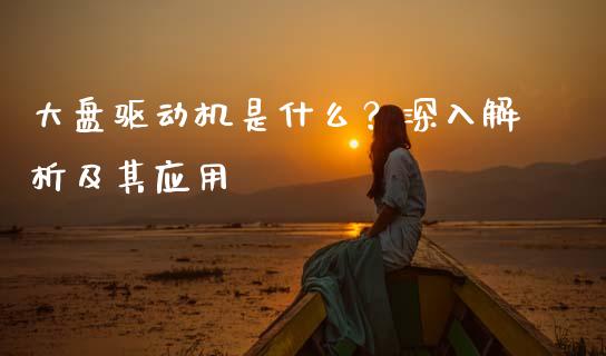 大盘驱动机是什么？深入解析及其应用_https://wap.lcpcjs.com_全球经济_第1张