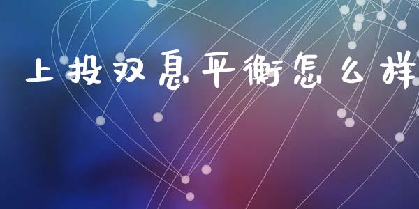 上投双息平衡怎么样_https://wap.lcpcjs.com_外汇市场_第1张
