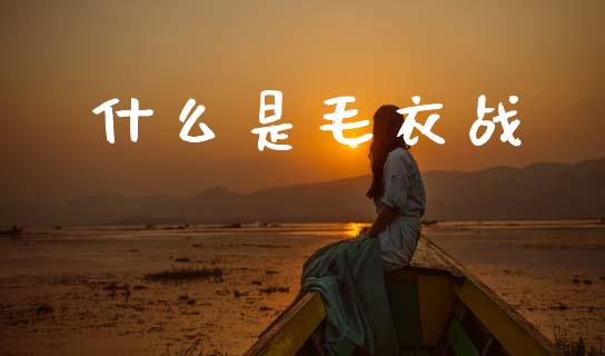 什么是毛衣战_https://wap.lcpcjs.com_外汇市场_第1张