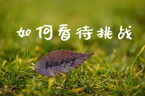 如何看待挑战_https://wap.lcpcjs.com_外汇市场_第1张