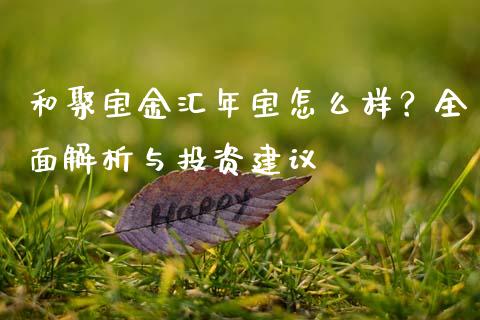 和聚宝金汇年宝怎么样？全面解析与投资建议_https://wap.lcpcjs.com_全球经济_第1张