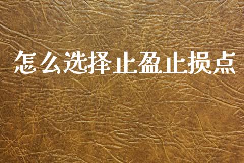 怎么选择止盈止损点_https://wap.lcpcjs.com_外汇市场_第1张