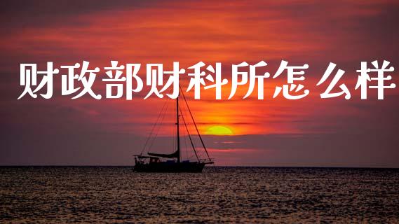 财政部财科所怎么样_https://wap.lcpcjs.com_外汇市场_第1张