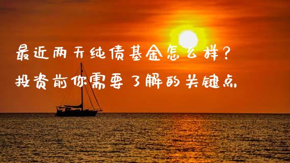 最近两天纯债基金怎么样？投资前你需要了解的关键点_https://wap.lcpcjs.com_外汇市场_第1张