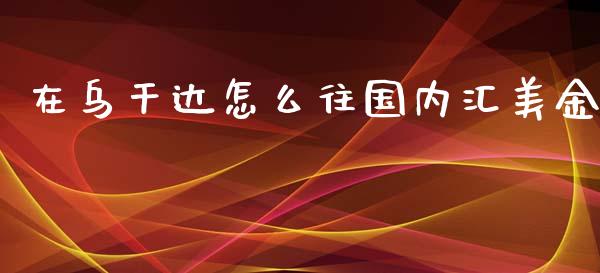 在乌干达怎么往国内汇美金_https://wap.lcpcjs.com_外汇市场_第1张