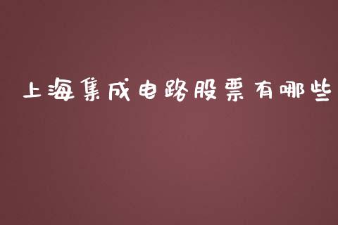 上海集成电路股票有哪些_https://wap.lcpcjs.com_美股行情_第1张