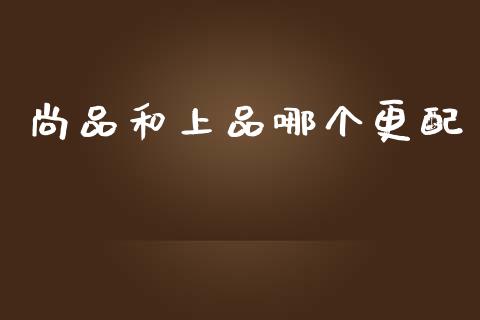 尚品和上品哪个更配_https://wap.lcpcjs.com_外汇市场_第1张