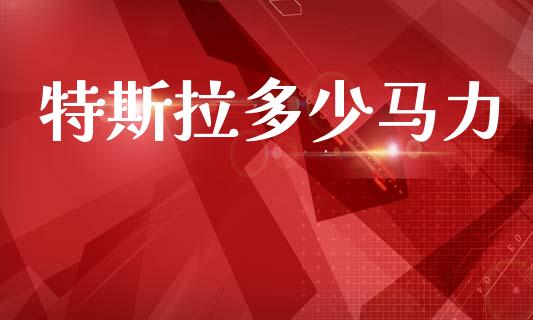 特斯拉多少马力_https://wap.lcpcjs.com_全球经济_第1张