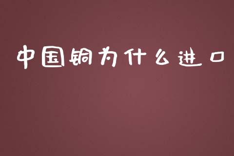 中国铜为什么进口_https://wap.lcpcjs.com_美股行情_第1张