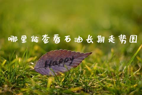 哪里能查看石油长期走势图_https://wap.lcpcjs.com_股港行情_第1张
