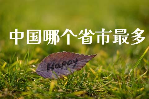 中国哪个省市最多_https://wap.lcpcjs.com_全球经济_第1张