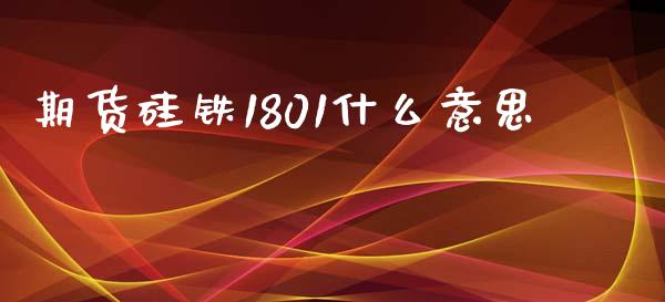 期货硅铁1801什么意思_https://wap.lcpcjs.com_美股行情_第1张
