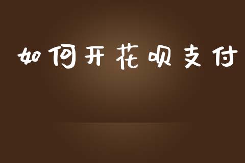 如何开花呗支付_https://wap.lcpcjs.com_股港行情_第1张