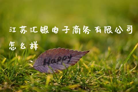 江苏汇银电子商务有限公司怎么样_https://wap.lcpcjs.com_股港行情_第1张