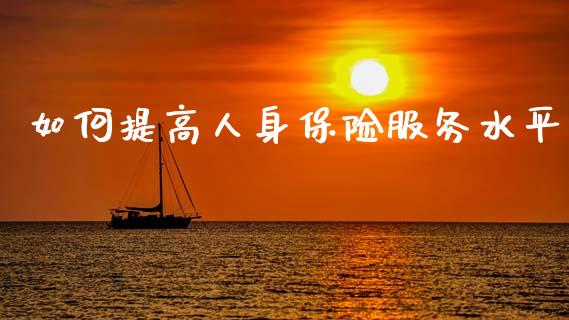 如何提高人身保险服务水平_https://wap.lcpcjs.com_股港行情_第1张