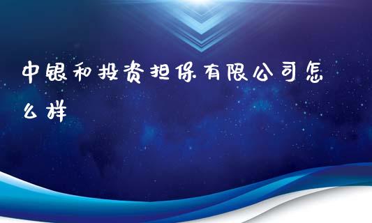 中银和投资担保有限公司怎么样_https://wap.lcpcjs.com_全球经济_第1张