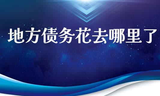 地方债务花去哪里了_https://wap.lcpcjs.com_全球经济_第1张