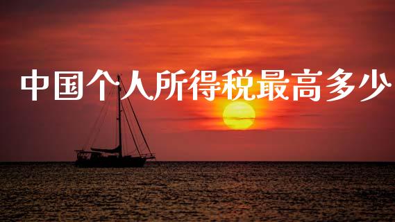 中国个人所得税最高多少_https://wap.lcpcjs.com_外汇市场_第1张