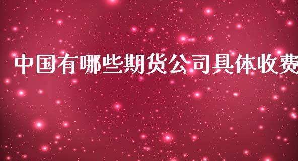 中国有哪些期货公司具体收费_https://wap.lcpcjs.com_全球经济_第1张