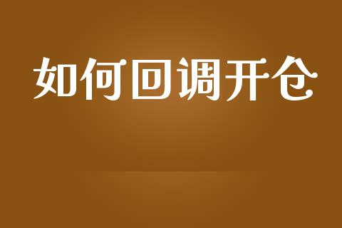 如何回调开仓_https://wap.lcpcjs.com_全球经济_第1张