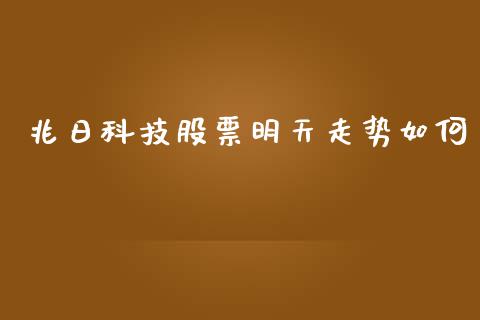 兆日科技股票明天走势如何_https://wap.lcpcjs.com_外汇市场_第1张