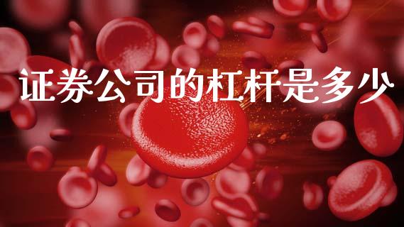 证券公司的杠杆是多少_https://wap.lcpcjs.com_股港行情_第1张