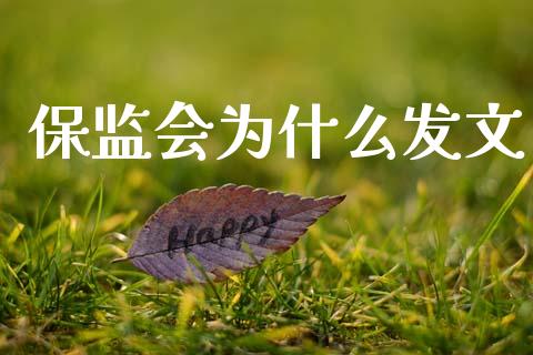 保监会为什么发文_https://wap.lcpcjs.com_全球经济_第1张