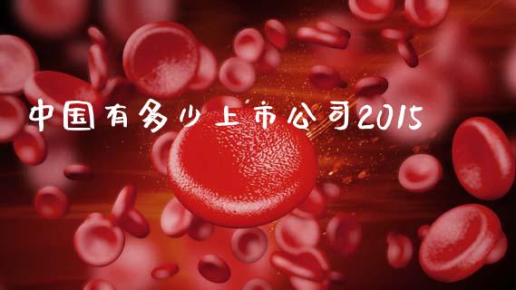 中国有多少上市公司2015_https://wap.lcpcjs.com_外汇市场_第1张