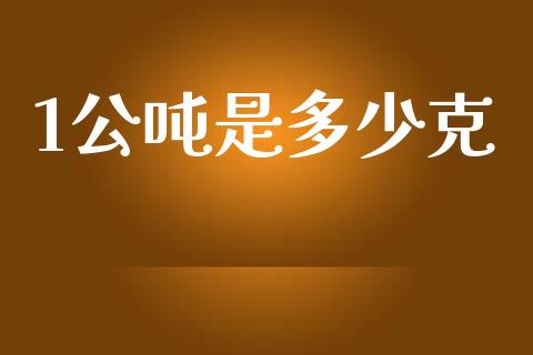 1公吨是多少克_https://wap.lcpcjs.com_股港行情_第1张