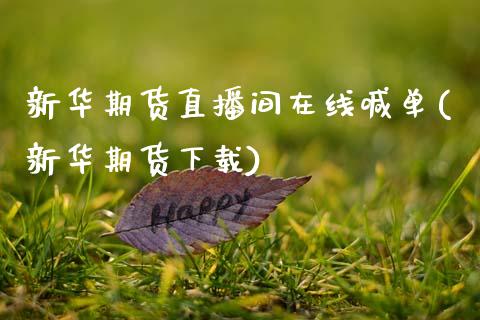 新华期货直播间在线喊单(新华期货下载)_https://wap.lcpcjs.com_美股行情_第1张
