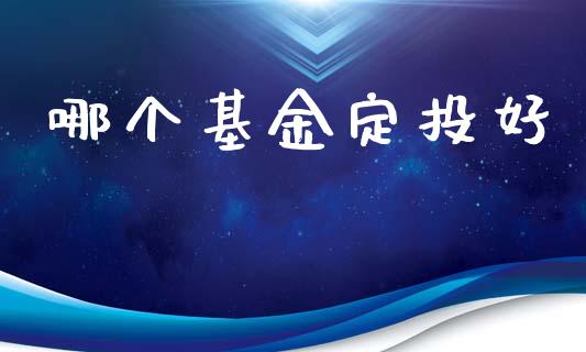 哪个基金定投好_https://wap.lcpcjs.com_美股行情_第1张