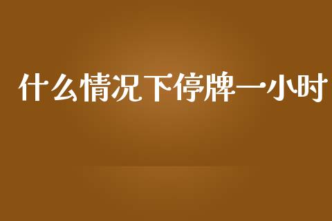 什么情况下停牌一小时_https://wap.lcpcjs.com_全球经济_第1张