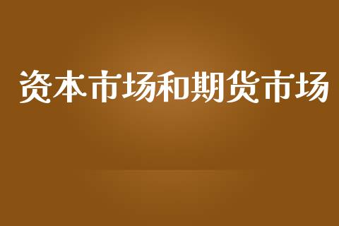 资本市场和期货市场_https://wap.lcpcjs.com_股港行情_第1张