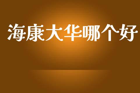 海康大华哪个好_https://wap.lcpcjs.com_全球经济_第1张