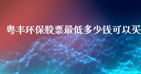 粤丰环保股票最低多少钱可以买_https://wap.lcpcjs.com_美股行情_第1张