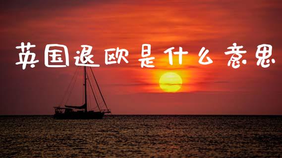 英国退欧是什么意思_https://wap.lcpcjs.com_外汇市场_第1张