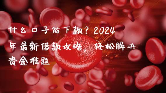什么口子能下款？2024年最新借款攻略，轻松解决资金难题_https://wap.lcpcjs.com_外汇市场_第1张