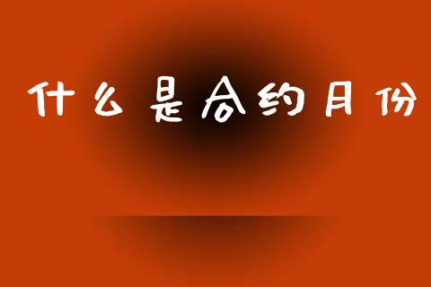 什么是合约月份_https://wap.lcpcjs.com_股港行情_第1张