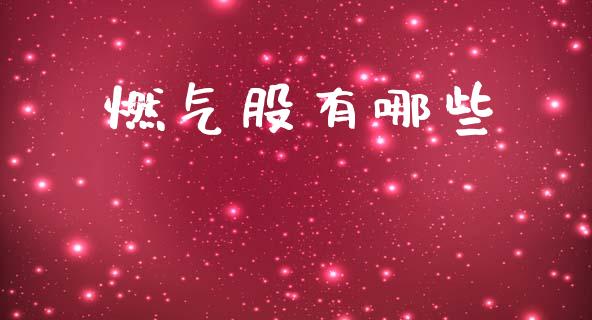 燃气股有哪些_https://wap.lcpcjs.com_股港行情_第1张