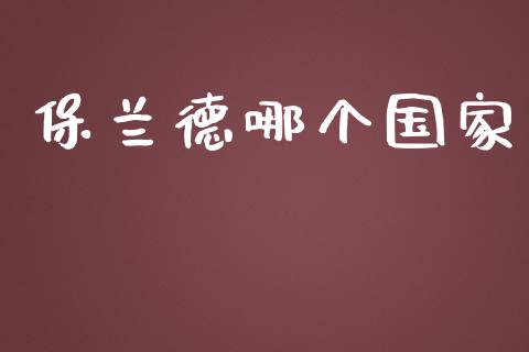 保兰德哪个国家_https://wap.lcpcjs.com_外汇市场_第1张