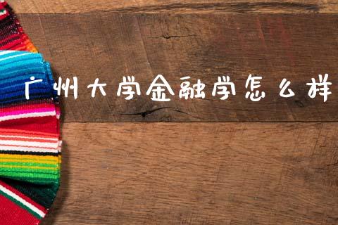 广州大学金融学怎么样_https://wap.lcpcjs.com_美股行情_第1张