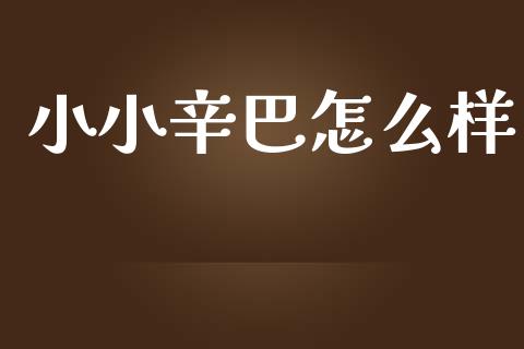 小小辛巴怎么样_https://wap.lcpcjs.com_外汇市场_第1张